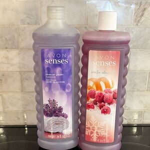 Avon Senses Lavender garden and Frosted winterberry Bath Duo. 700ml